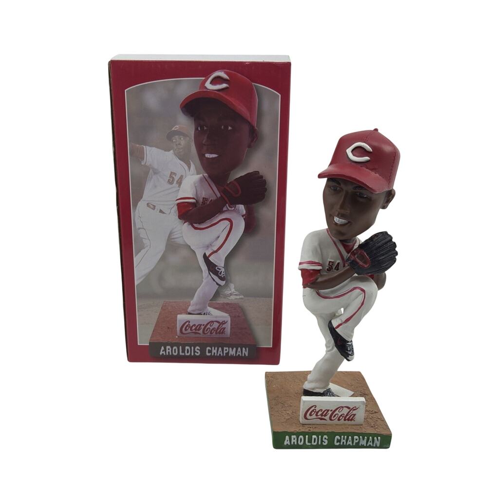 Cincinnati Reds Aroldis Chapman Bobblehead 2014 Coca-Cola Impact MLB New in Box